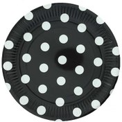 Resim Siyah Puantiyeli Tabak 