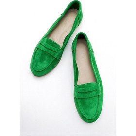 Resim Luvishoes Luvi Shoes F02 Çim Yeşili Kadın Babet Yeşil 