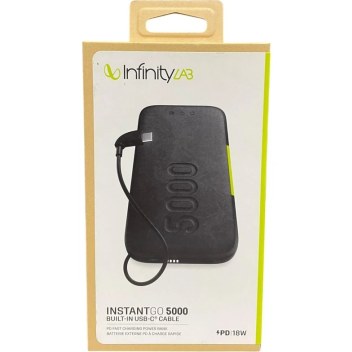 Infinity Lab Instantgo Powerbank 5000 Mah, Usb-C, Siyah