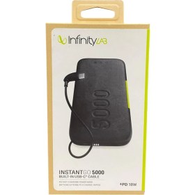 Resim Infinity Lab Instantgo Powerbank 5000 Mah, Usb-C, Siyah 