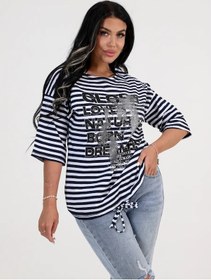 Resim Zarka Büyük Beden Tunik 370512017 Mavi 