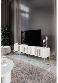 Resim 180 CM DUBAİ MDF MEBRAN KAPAK EKRU GOLD 