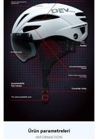 Resim Willowhaven Hepsi Bir Arada Biklet Kaskı Manyetik Emmeön Cam Kentsel İşe Gidip Gelmek Ulturaf Kask Bisiklet Kaskı Beyaz Tarafsız Beyaz 