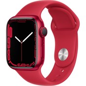 Resim Apple Watch Series 7 GPS + Cellular, 41mm (PRODUCT)RED Alüminyum Kasa ve (PRODUCT)RED Spor Kordon - MKHV3TU/A | Apple Apple