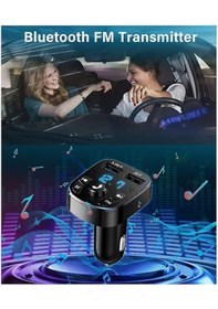 Resim Car Mp3 Bluetooth Player Mp3 Player Car Bluetooth Hands-free Fm Bluetooth Transmitter Qc3.0 Car Charger 
