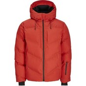 Resim Jack & Jones 12260482 Jcoslay Heat Quılted Puffer Sn Erkek Şişme Mont Tomato 