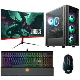 Resim DRx3755 Intel Core i5-13400F 27" 32 GB RAM 512 GB M.2 NVMe SSD 8 GB RTX 3060 Ti Curved FreeDOS Masaüstü Oyun Bilgisayarı 