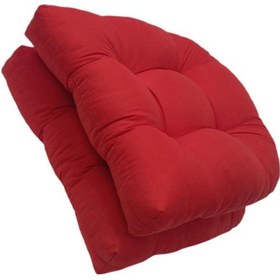 Resim Homyl Kapalı Açık Hasır Patio Oturma Minderi, 19" X Alabilir Kırmızı 
