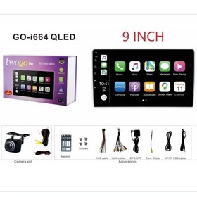 Resim Twogo İ664 Qled 9 Inch Multimedya 4+64gb 8 Çekirdek Android 15 Carplay Android Auto 4x60w Usb/bt/fm 9" 