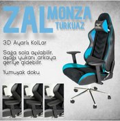 Resim Herkese Mobilya Zal - Monza Turkuaz Pro Gamer Üst Seviye Oyuncu Koltuğu 