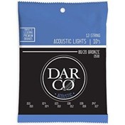 Resim Martin & Co Darco D500 80/20 Bronze 12 Telli Akustik Gitar Teli Light 10-47 