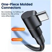 Resim 60 W Usb C Kablo Dirsek Usb A Tip C Hızlı Şarj Kablosu Şarj Aleti Kablosu Silver A-c 1m 1m 