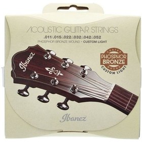 Resim Ibanez IACSP62C Phosphor Bronze Custom Light Takım Tel Akustik Gi 