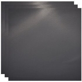 Resim Neevoyu 3 Adet Siyah Yansıtmada Yüksek Kaliteli Akrilik Tablo, 40x40cm Kare, Stüdyo Ürün Fotoğrafçılığı Arka Planı, Yumuşak Yüzeyli Ve Dayanıklı 