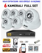 Resim Ids - 6 Kameralı 1080P Fullhd 5Mp Sony Lensli Kamera Seti - 2028 