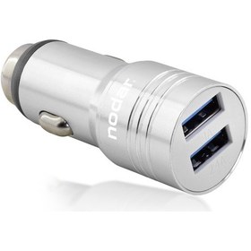 Resim Araç Şarj Adaptörü 2x Usb 3.4a Metal - Gümüş Nd1075 