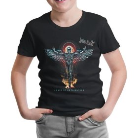 Resim Lord T-Shirt LordT-Shirt Judas Priest - Angel Siyah Çocuk Tshirt 