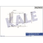 Resim KALE Klima Kondenseri Mercedes Benz C180-c200-c230-c240-c280-clk200-clk280-clk 350 Al-al 630×375×16klr-39 