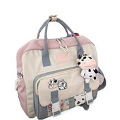 Resim Kız Öğrenciler İçin Sevimli Okul Çantası Su Geçirmez Çok Fonksiyonlu Sırt Çantası-pembe Pembe 