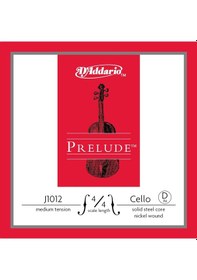Resim D'addario J1012 Prelude Tek Çello Re D Teli 4/4 Dengeli Ger 
