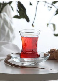 Resim LAV İnci Cam Çay Bardağı 6 Kişilik 105 ml 