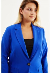 Resim Myline Astarlı Blazer Ceket - Mavi 
