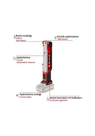 Resim Einhell Akülü Lamba Te-cl 18/1000 S Li-solo Power X-change 18 V, 