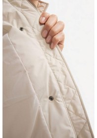 Resim Defacto Su Geçirmez Oversize Fit Çıtçıtlı Şişme Bej Kadın Mont E9266ax/bg779 Bej 