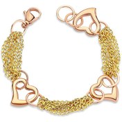 Resim Locher'S 18K 3 Mic Çift Renk Altın Kaplama 