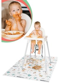 Resim Minimono 3'lü Desen Mama Sandalyesi Altı ve Aktivite Örtüsü 