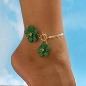Resim Şık Beyaz Çiçek Şansları ile Altın Tonlu Anklet - Çinko Alaşım, Tatil ve Günlük Giyim için İdeal - Basit Ama Şık Kadın Ayak Takıları, Tatil Aksesuarı|Şık Aksesuar|Dayanıklı Ayakkabı 