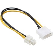 Resim 4 Pin MOLEX - ATX P4 CPU 4-Pin 12V PSU Güç Kaynağı Konektörü Adap 