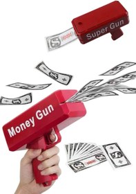 Resim Kanonik Education Para Dolar Atma Makinası Super Money Gun Para Saçma Fırlatma Tabancası 