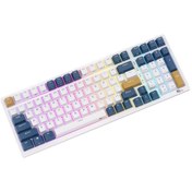 Resim Royal Kludge Rk98 Beyaz-mavi Rgb Kablosuz Us Gaming Klavye 
