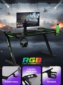 Resim DRİFT Aura RGB Ledli Oyuncu Masası 