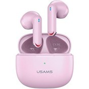 Resim Usams NX10 Çift Mikrofonlu BT5.2 TWS Bluetooth Kulaklık Pembe 