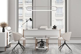 Resim LAGOMOOD ZENİTH OFİS TAKIMI BEYAZ MEŞE 