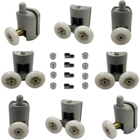 Resim Duşakabin Tekerleği Rulman 8 Li Set Teker Çapı 22 Mm 