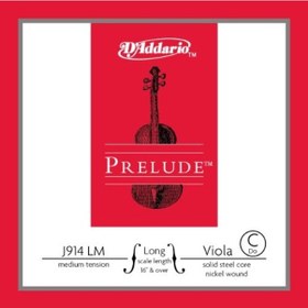 Resim D'Addario J914Lm Medium Tension C (Do) - Tek Tel Viyola Teli 