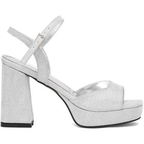Resim Beety 25BY130.1008-1 Kadın Platform Ayakkabı Gümüş 