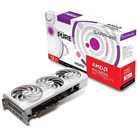 Resim Sapphire Radeon RX7700XT Pure 12GB GDDR6 192Bit HDMI\u002FDP Ekran Kartı 