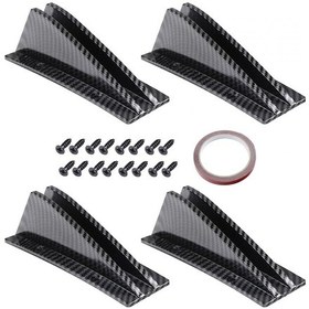 Resim Suntek 4 Adet Arka Tampon Difüzör Kavisli Şekil Arka Tampon 