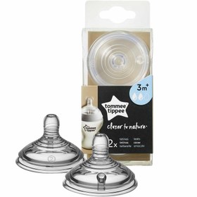 Resim Tommee Tippee Closer to Natura 2li Biberon Emziği Orta Akış 