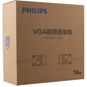 Resim Philips Swv6139h/93 Siyah 3+6 Erkek-erkek 15 Pin 10 Metre Vga Kablo 