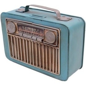 Resim Dekoratif Metal Radyo Kumbaralı Hediyelik 