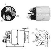 Resim Zm 12v Marş Otomatiği Valeo Tipi 2/3 Delik M5 Sol / alçak Kapa N11.18908 