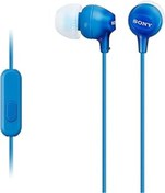 Resim Mu Art Ahşap Sony Mdr-Ex15Lpb Kapalı Kulak İçi Kulaklık, Mavi 