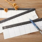 Resim Haftalık planlama için 50 yaprak minimalist yapışkan not defteri - Zamanlama için taşınabilir ölçü tablosu, öğrenci dostu yırtılabilir not defteri 