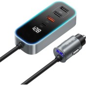 Resim Mcdodo CC-1900 Usb-Typec Dijital Ekran Kablolu Araç Şarj Cihazı 