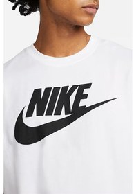 Resim Nike Sportswear Futura Swoosh Logo Tee T Shirt Unisex Baskılı Tişört Beyaz Beyaz 